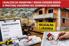 LEGALIZACIJI GRADEVINA I DRUGIH IZVEDENIH RADOVA U PROSTORU IZGRADENIH BEZ ODOBRENJA ZA GRADENJE